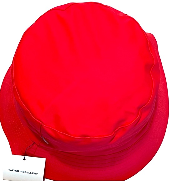 Zara Water Repellent Bucket Hat Size Medium Red - Picture 4 of 10